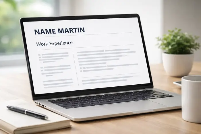 image CV layout and formatting